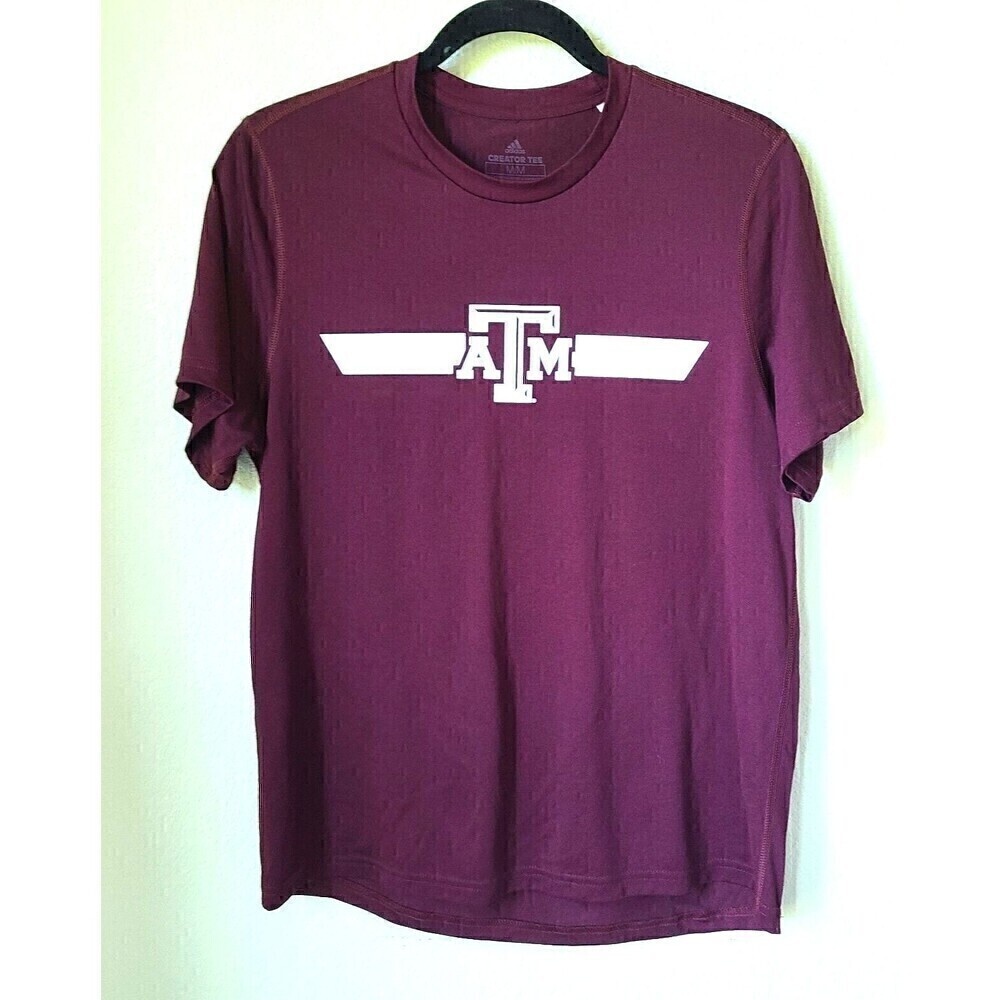 Adidas Climalite Texas ATM Tee Shirt Men Medium Short Sleeve Athletic Tee